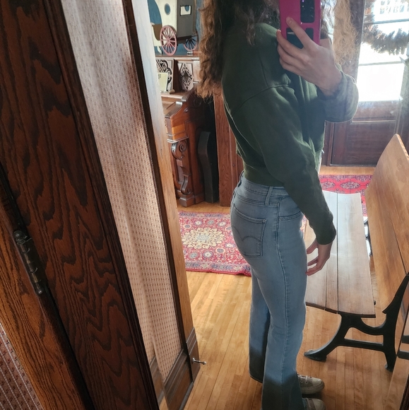 Reformation green henley style sweater - Picture 6 of 6